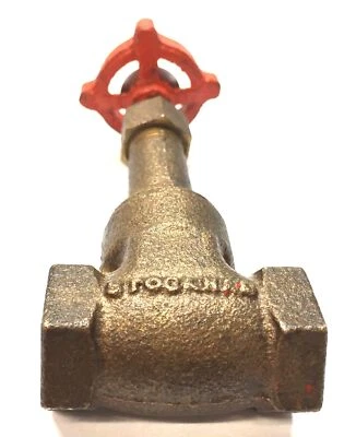 Stockham 1/4" Brass Gate Valve B-100 (1258) NOS - Image 1 of 4