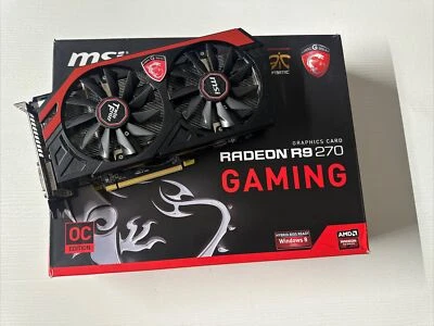 MSI AMD Radeon R9 270X Gaming, 2GB 256BIT GDDR5, PCI Express x16 Graphics Card. - Image 1 of 4