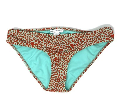 Pantalones de bikini de natación Diane von Furstenburg DVF Lorena M naranja turquesa usados en excelente estado Foto 1 de 4