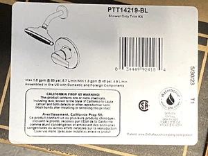 Peerless Xander Matte Black 1-handle Multi-function Round Shower Faucet TRIM ONL - Picture 1 of 2