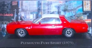 1971 Bright Red 1/43 Scale Altaya IXO Plymouth Fury Sport Edition Mint Sealed - Picture 1 of 3