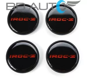NEW SET OF 4 RED 85-87 CHEVROLET CAMARO IROC Z Z28 16 INCH WHEEL HUB CENTER CAPS - Picture 1 of 7