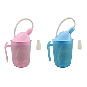 Straw Cup Drinking Aids 350ml Drinking Bottle for Elderly Disabled Patient - Picture 1 of 4