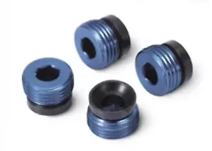 Traxxas Aluminum Pivot Ball Cap (Blue) (4) (EMAXX,TMAXX .15, 2.5) - Picture 1 of 1