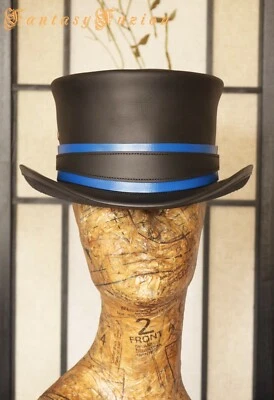 Sombrero Steampunk Cosplay Pistoleros Oro Cazador Estándar Cuero Sombrero de copa  Foto 1 de 2