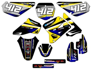 2001-2004 RM 85 SURGE Yellow Senge Graphics Kit Compatible with Suzuki - Picture 1 of 10