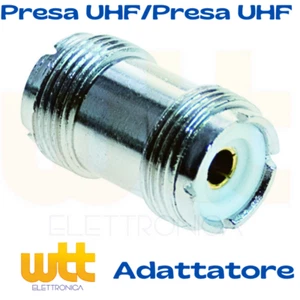 Connettore Adattatore Presa UHF PL259 - Presa UHF PL259 - Foto 1 di 1
