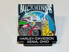 Vintage Harley Davidson MC Biker Vest Pin Buckminn's Xenia Ohio OH Dealer Clock