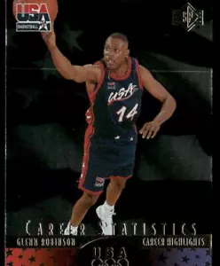 Glenn Robinson 1996 cubierta superior EE. UU. #S9 SP estadísticas de carrera EE. UU. - Imagen 1 de 2