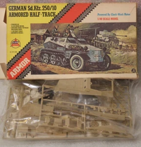 Armor German Half Track Sd Kfz 250/10 Armored 1/40 AHM New AHM Kit - Picture 1 of 2