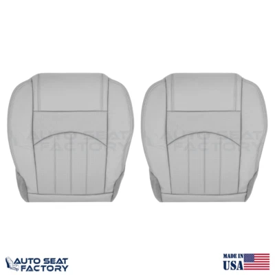 Fundas de asiento de vinilo gris inferior izquierda y derecha para GMC Acadia 2013-2017, perfectas Foto 1 de 4