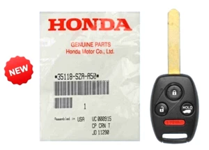 2009-2015 Honda Pilot Keyless Entry Remote Transmitter Fob Key Blank Uncut 4 Btn - Picture 1 of 3