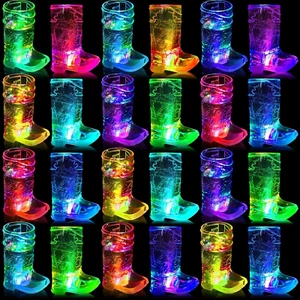 Cowboy Boot Light up Shot Glasses Set of 24 Western Party Decorations Party Favo - Picture 1 of 7