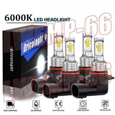 Комплект из 4 светодиодных ламп дальнего и ближнего света для Toyota RAV4 2013 2014 2015 годов выпуска 9005 - Изображение 1 из 4