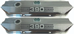 Ford FE 390 pulgadas cúbicas de alto cubiertas de válvula pulidas - placa larga - Ansen EE. UU. - Imagen 1 de 5