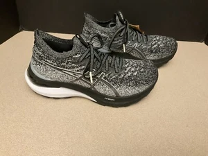 New! Womens ASICS GEL KAYANO 28 MK KNIT Black/White Running Shoes. Size 6.5. - Picture 1 of 8