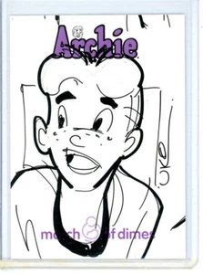 2009 5Finity ARCHIE March of Dimes UKO SMITH 1/1 Artist SKETCH Card - Picture 1 of 1