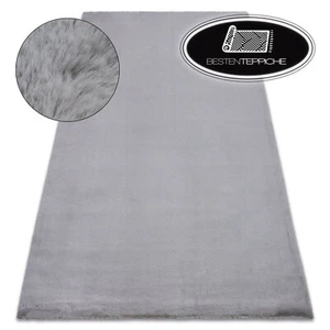 Moderno Spessore Morbido Tappeti Bunny Originale Argento Imitation Di - Foto 1 di 6