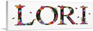 ARTCANVAS LORI Mädchen Name Zimmer Deko Panorama Leinwand Kunstdruck - Bild 1 von 11