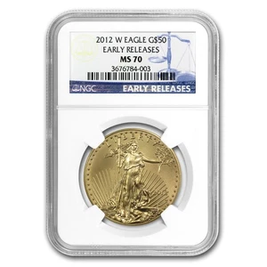 2012-W 1 oz Burnished Gold Eagle MS-70 NGC (ER) - Picture 1 of 3