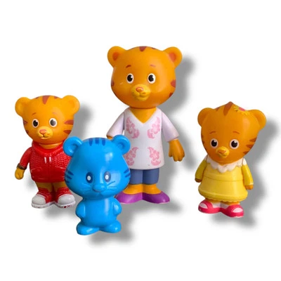 Lote de figuras de barrio Daniel Tiger Jakks juguete adorno de pastel Margaret Tigey mamá Foto 1 de 4