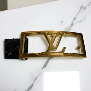 Louis Vuitton Crocodile Belt Black Vintage Luxury Rare - Picture 1 of 16