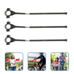 3 Pcs Handlebar Flagpole Holders for Bike Mount Flagpoles Accessories - Picture 1 of 12