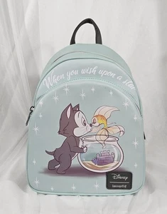 Loungefly Disney Pinocchio Figaro und Cleo Mini Rucksack, Katze, Fisch - Bild 1 von 9