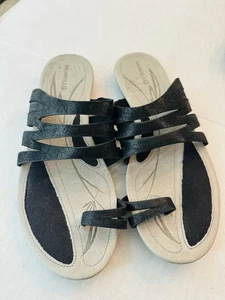 Merrell Women Black Leather Sandals US Size 6 - Picture 1 of 7