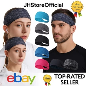 Fascia Donna Uomo Stretch Felpa Fascia Sport Palestra Yoga Corsa Capelli Unisex UK - Foto 1 di 25