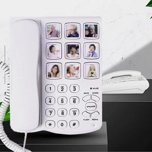 Easy Dialing Landline Telephone for Elderly For Visual and Hearing Support - Zdjęcie 1 z 11