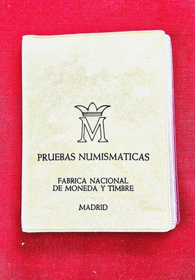 1975-1976 Spain 6 Coin Proof Set Original Wallet - Madrid Pruebas Numismatic - Image 1 of 3