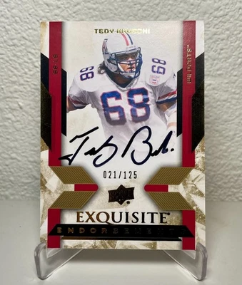 2013-14 Upper Deck Exquisite Endorsements Tedy Bruschi Autograph /125 #EE-BT - Image 1 of 2