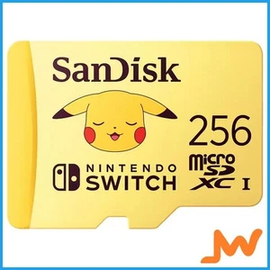 SanDisk 256GB Pokemon Pikachu microSD Card Nintendo - Picture 1 of 1