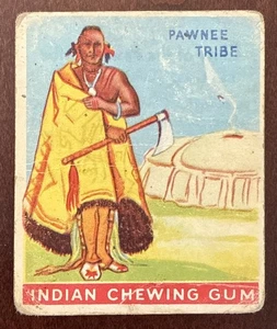 1933 Goudey Indian Gum Card No. 13 - Häuptling des Pawnee Stammes - Bild 1 von 2