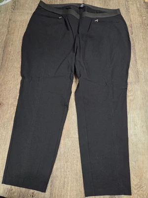Alfani Solid Black Women's Skinny Stretch Dress Pants Plus Size 22W - Image 1 of 4