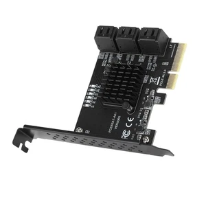 Expansion Card PCIE To 6Port SATA3.0 Hard Disk 6G PCIE3.0 GEN3 4X Interface Hub - Bild 1 von 22