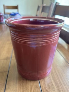 FIESTA CINABRIO GRANATE 7” BOTE DE ALTO EE. UU. SIN TAPA FIESTAWARE sin daños ROLLA - Imagen 1 de 12