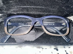 Kids Coach Eyeglasses HC 6089 Denim Taupe Glitter Gradient Unisex & case frames* - Picture 1 of 6
