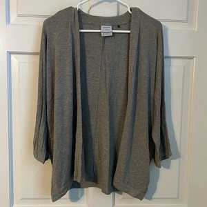Cárdigan Prana Seabrook para mujer XS gris frente abierto salón cómodo capas bolsillos - Imagen 1 de 9