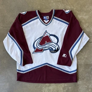 VINTAGE 1990s Peter Forsberg Colorado Avalanche CCM Hockey NHL Jersey Mens XL - Bild 1 von 7