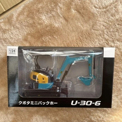 Kubota U30-6 Mini Backhoe 1/24 Scale Diecast Model Construction Vehicle - Image 1 of 4