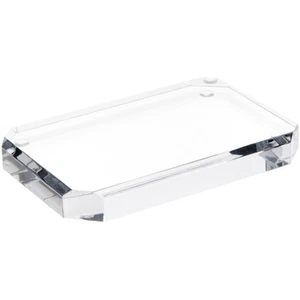 Plymor Base Espositore Rettangolare Smussata Acrilico Trasparente, 6" L x 4" P x 0,75" H - Foto 1 di 1