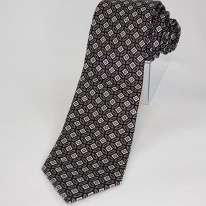 JOS A BANK Signature Collection Herren Seidenkrawatte 3,5"x58" Geometrisch Schwarz Grau - Bild 1 von 7