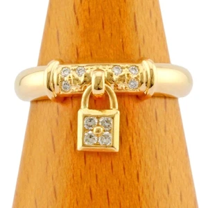 Tasaki Ring US 5 3/8 EU50 K18 Gelbgold Diamant 0,11ct gebraucht - Bild 1 von 12