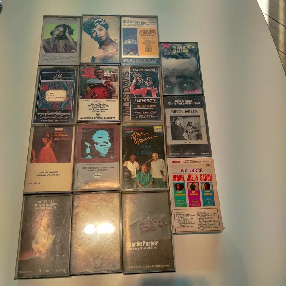 Vintage Cassette Tape Lot 15+ Jazz Soul Funk R&B Blues Foto 1 de 3