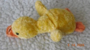 Sun Style Imports Yellow Orange Quacking Duck Baby Plush Sound Stuffed 9 inch - Picture 1 of 2