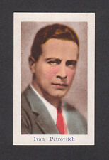 Ivan Petrovitch Rare 1929 - 1930 Movie Film Star Spanish Chocolate Card BHOF