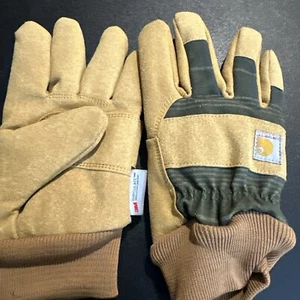 Carhart 3M Thinsulate Insulation/Isolant Medium Boys Gloves BSLSR Cawhide Color - Picture 1 of 3