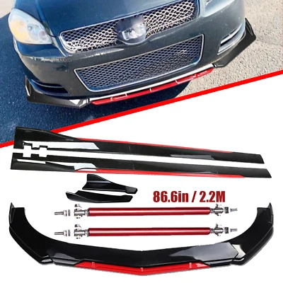 For Chevrolet Impala 2020-2000 Front Bumper Lip Splitter Spoiler Side Skirt Body Foto 1 de 4